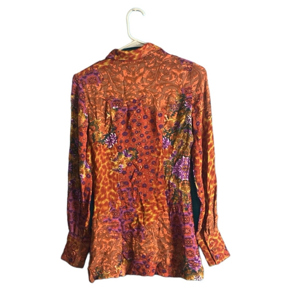 Bazar de Christian Lacroix Floral Blouse made in France Size 34 Gorgeous! - Picture 2 of 5